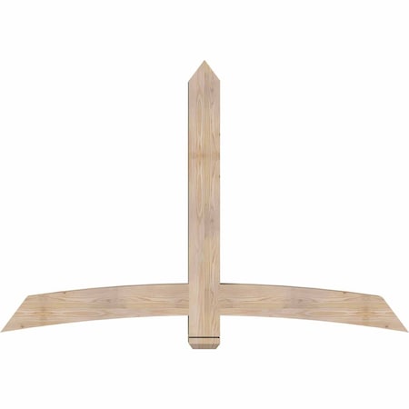 Ekena Millwork Bellingham Smooth Timber Gable Bracket, Douglas Fir, 72"W x 48"H x 5 1/2"D x 5 1/2"F, 16/12 Pitch GBW072X48X0606BEL00SDF